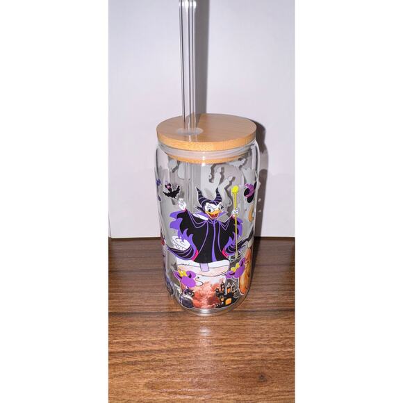 Mickey Halloween Glass Set featuring Minnie Donald Duck 16oz - Picture 4 of 9